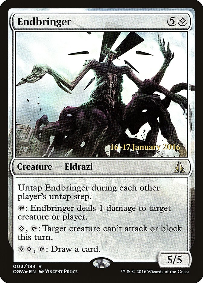 Endbringer [Oath of the Gatewatch Prerelease Promos] Magic: The Gathering