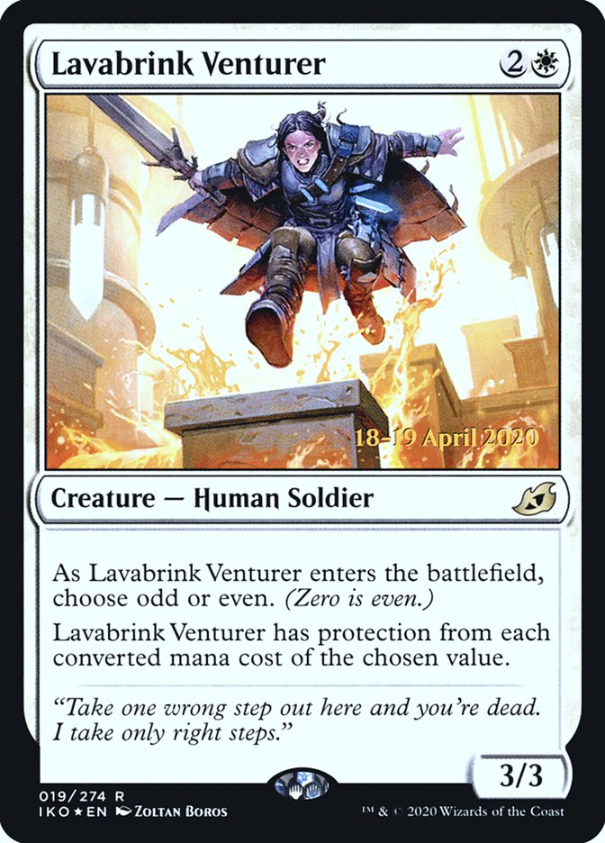 Lavabrink Venturer [Ikoria: Lair of Behemoths Prerelease Promos] Magic: The Gathering