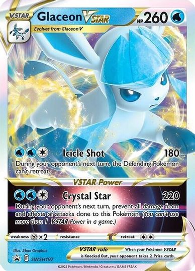 Glaceon VSTAR (SWSH197) (Jumbo Card) [Sword & Shield: Black Star Promos] Pokémon
