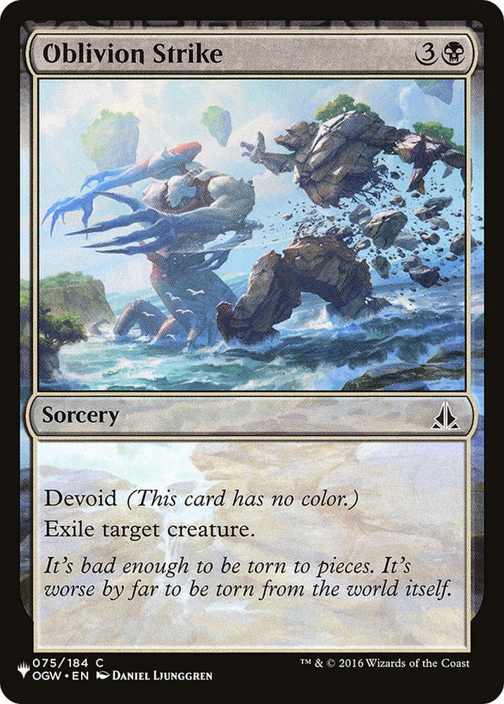 Oblivion Strike [The List] Magic: The Gathering