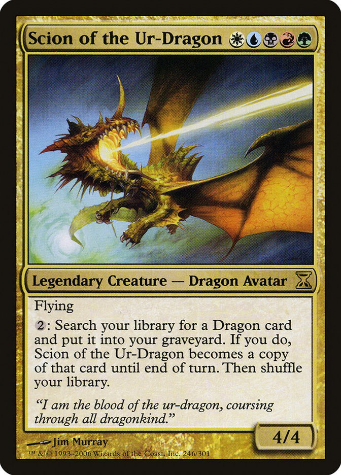 Scion of the Ur-Dragon [Time Spiral] Magic: The Gathering