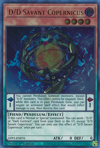D/D Savant Copernicus [GFP2-EN076] Ultra Rare - Yugioh Cards For Your TCG Needs!