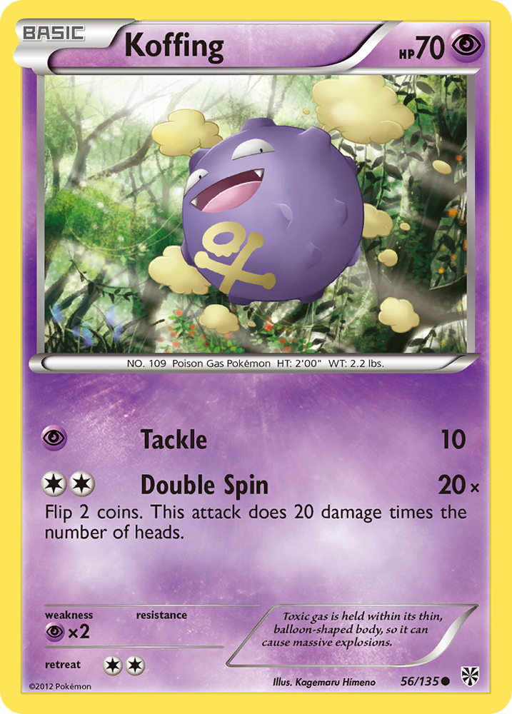 Koffing (56/135) [Black & White: Plasma Storm] Pokémon