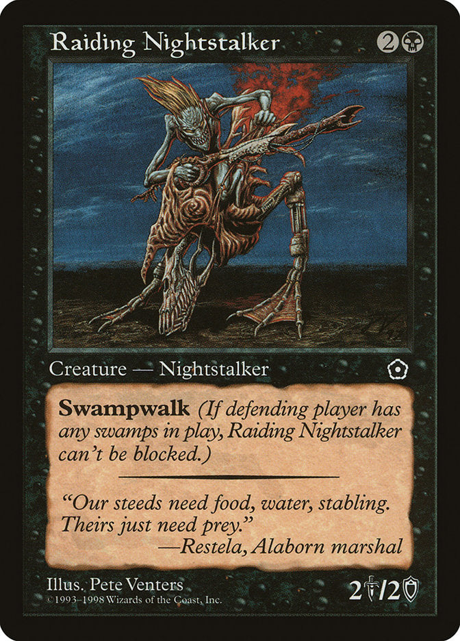 Raiding Nightstalker [Portal Second Age] Magic: The Gathering