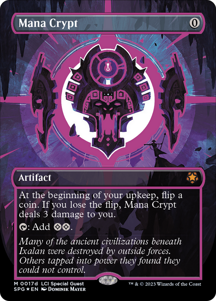 Mana Crypt (0017d) (Borderless) [The Lost Caverns of Ixalan Special Guests] Magic: The Gathering