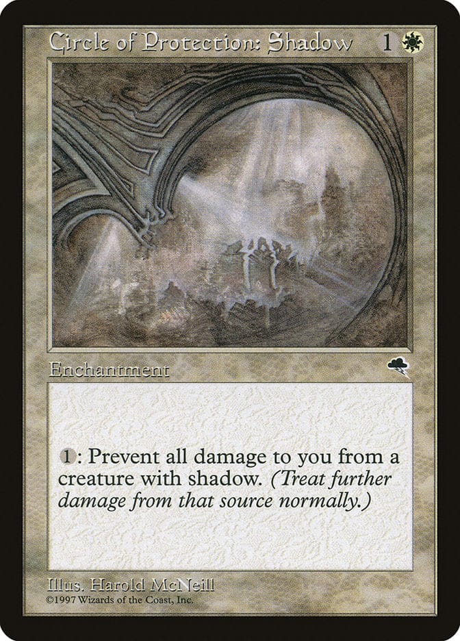 Circle of Protection: Shadow [Tempest] Magic: The Gathering