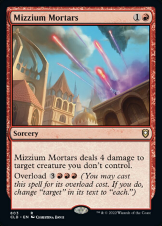 Mizzium Mortars [Commander Legends: Battle for Baldur's Gate] Magic: The Gathering