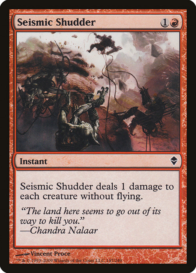 Seismic Shudder [Zendikar] Magic: The Gathering