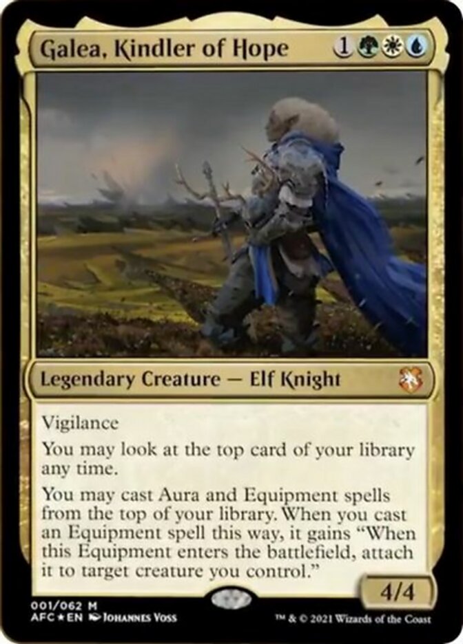 Galea, Kindler of Hope (Display Commander) [Dungeons & Dragons: Adventures in the Forgotten Realms Commander] Magic: The Gathering
