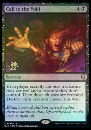 Call to the Void [Commander Legends: Battle for Baldur's Gate Prerelease Promos] Magic: The Gathering