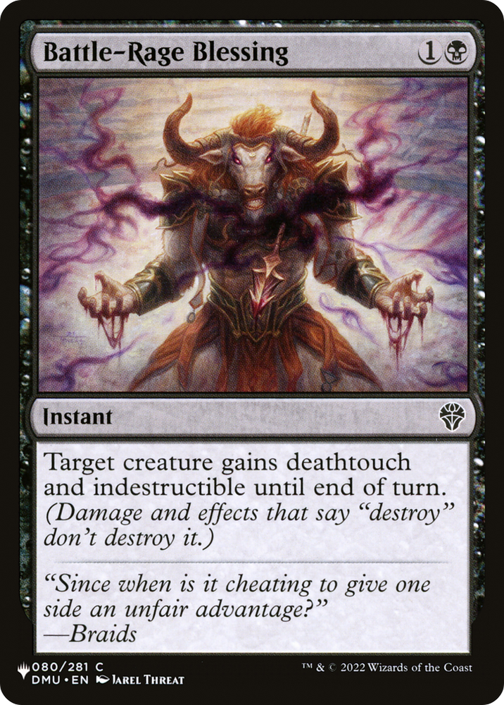 Battle-Rage Blessing [The List] Magic: The Gathering
