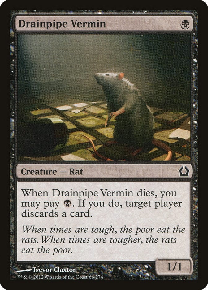 Drainpipe Vermin [Return to Ravnica] Magic: The Gathering