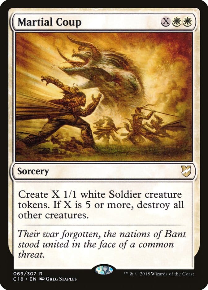 Martial Coup [Commander 2018] Magic: The Gathering