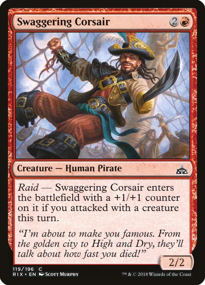 Swaggering Corsair [Rivals of Ixalan] Magic: The Gathering