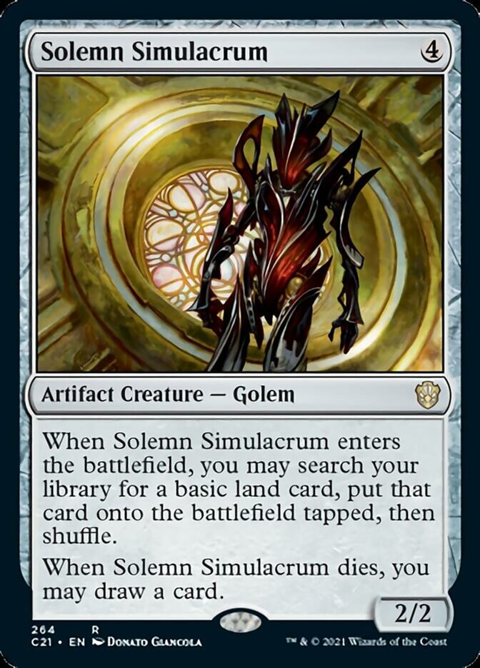 Solemn Simulacrum [Commander 2021] Magic: The Gathering