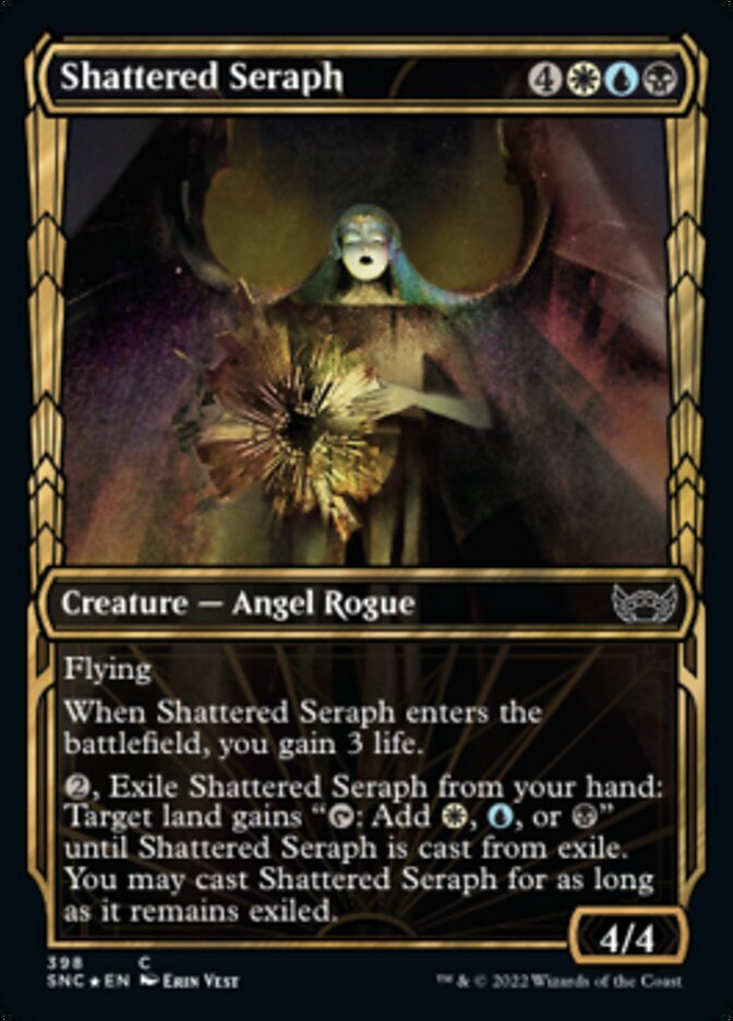 Shattered Seraph (Showcase Golden Age Gilded Foil) [Streets of New Capenna] Magic: The Gathering