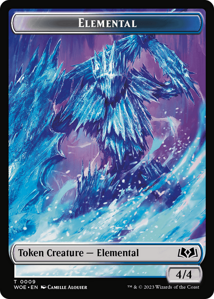 Elemental // Food (0010) Double-Sided Token [Wilds of Eldraine Tokens] Magic: The Gathering