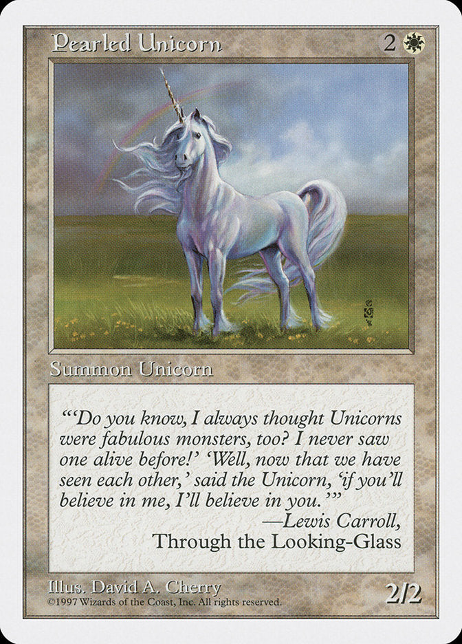 Pearled Unicorn [Fifth Edition] Magic: The Gathering