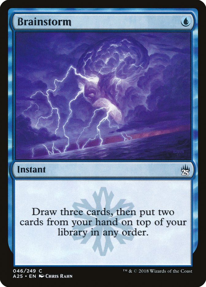 Brainstorm [Masters 25] Magic: The Gathering