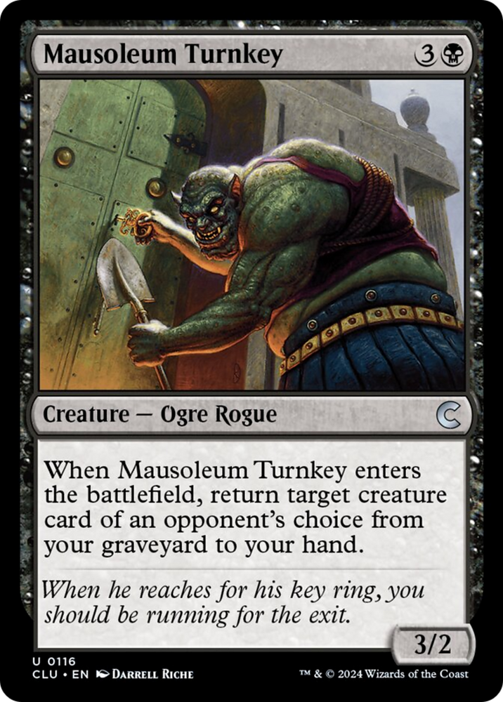 Mausoleum Turnkey [Ravnica: Clue Edition] Magic: The Gathering