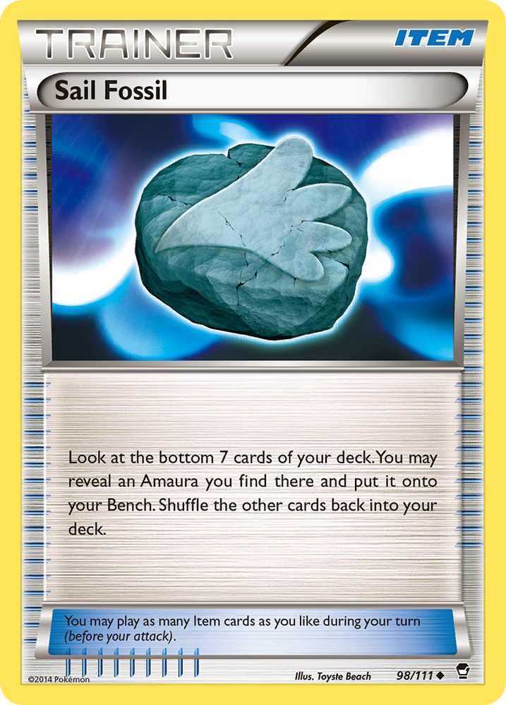 Sail Fossil (98/111) [XY: Furious Fists] Pokémon