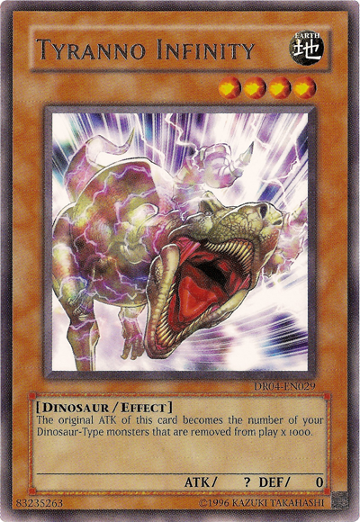 Tyranno Infinity [DR04-EN029] Rare Yu-Gi-Oh!