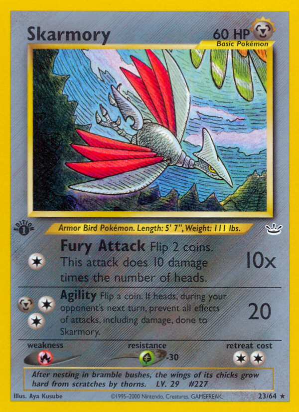 Skarmory (23/64) [Neo Revelation 1st Edition] Pokémon
