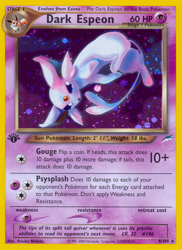 Dark Espeon (4/105) [Neo Destiny 1st Edition] Pokémon