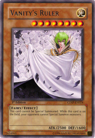 Vanity's Ruler [CDIP-EN024] Rare Yu-Gi-Oh!