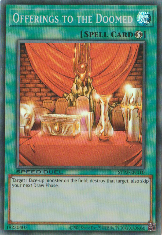 Offerings to the Doomed [STP3-EN010] Super Rare Yu-Gi-Oh!