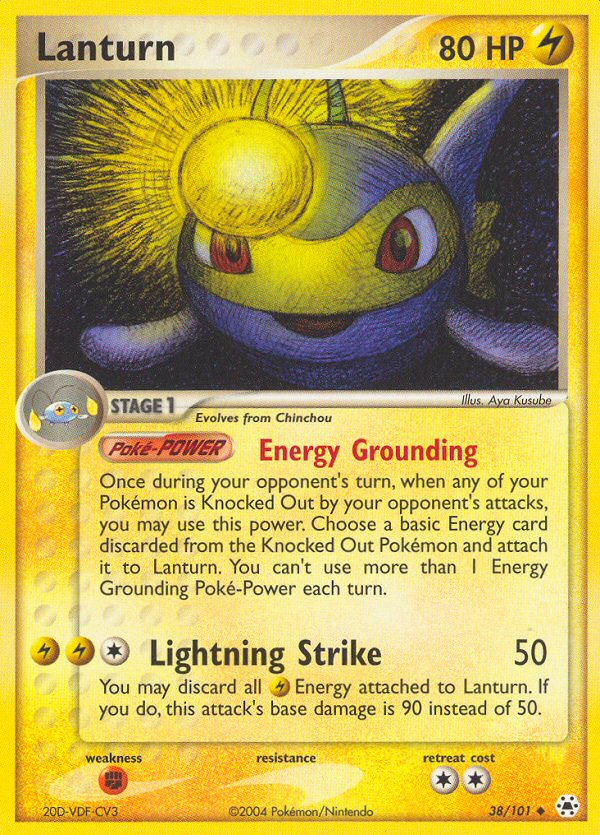 Lanturn (38/101) [EX: Hidden Legends] Pokémon