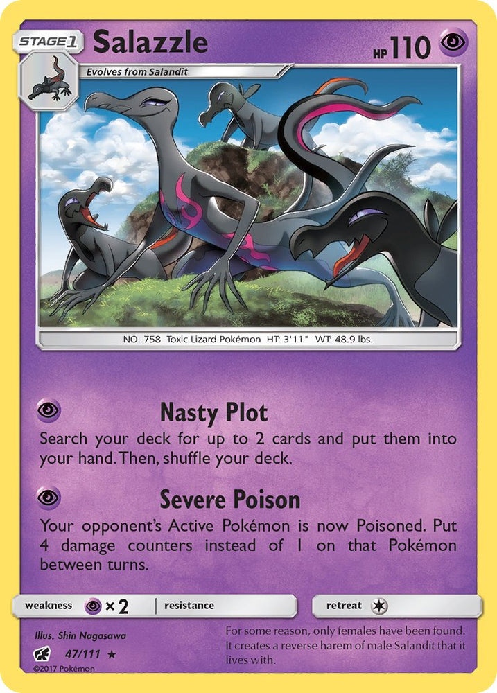 Salazzle (47/111) (Theme Deck Exclusive) [Sun & Moon: Crimson Invasion] Pokémon