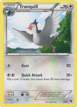 Tranquill (15/30) [Black & White: Trainer Kit - Zoroark] Pokémon