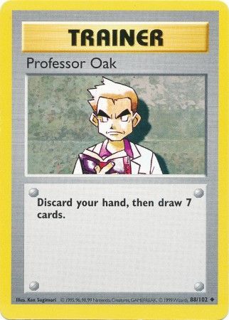 Professor Oak (88/102) [Base Set Shadowless Unlimited] Pokémon