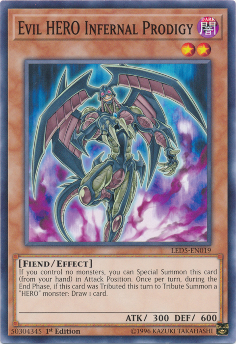 Evil Hero Infernal Prodigy [LED5-EN019] Common Yu-Gi-Oh!