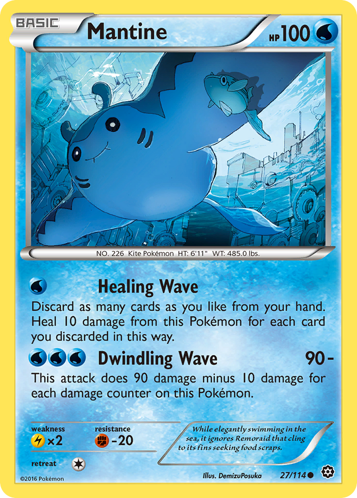 Mantine (27/114) [XY: Steam Siege] Pokémon