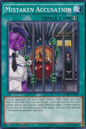 Mistaken Accusation [BOSH-EN068] Common Yu-Gi-Oh!