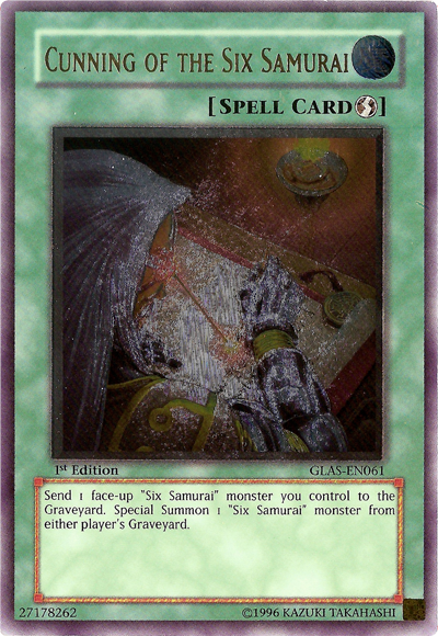 Cunning of the Six Samurai [GLAS-EN061] Ultimate Rare Yu-Gi-Oh!