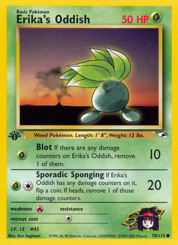 Erika's Oddish (78/132) [Gym Heroes 1st Edition] Pokémon