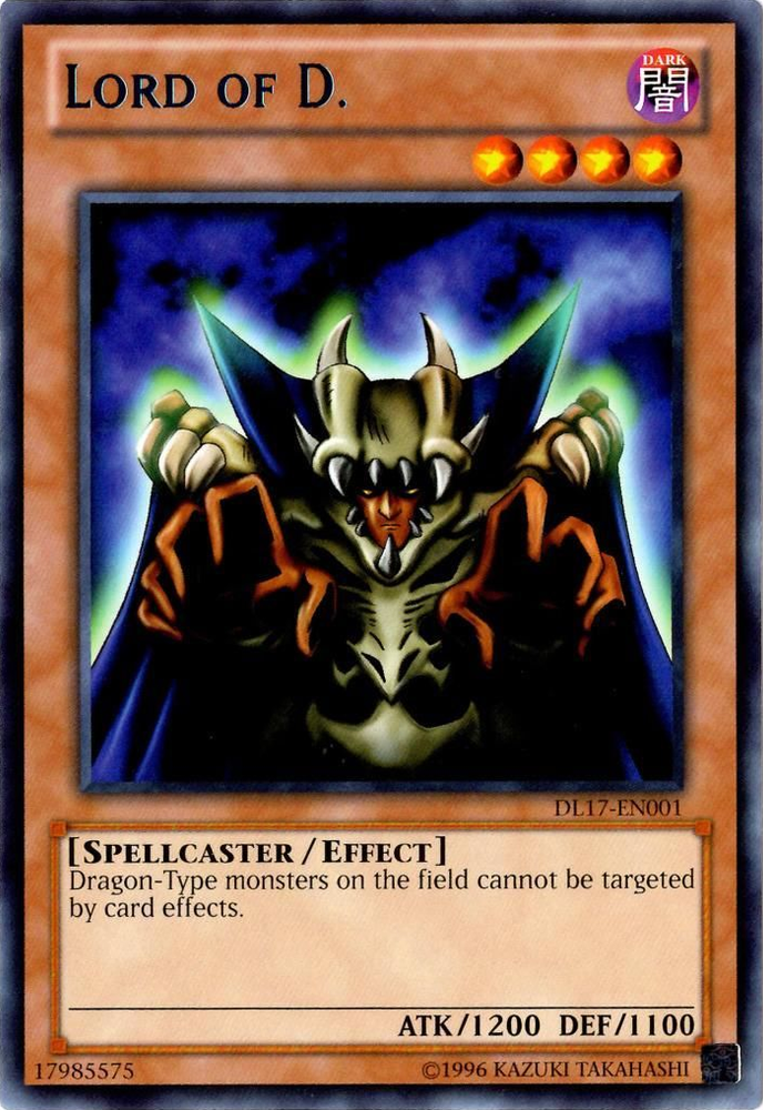 Lord of D. (Blue) [DL17-EN001] Rare Yu-Gi-Oh!