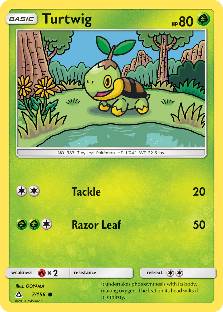 Turtwig (7/156) [Sun & Moon: Ultra Prism] Pokémon