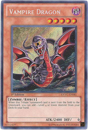 Vampire Dragon [EXVC-EN081] Secret Rare Yu-Gi-Oh!