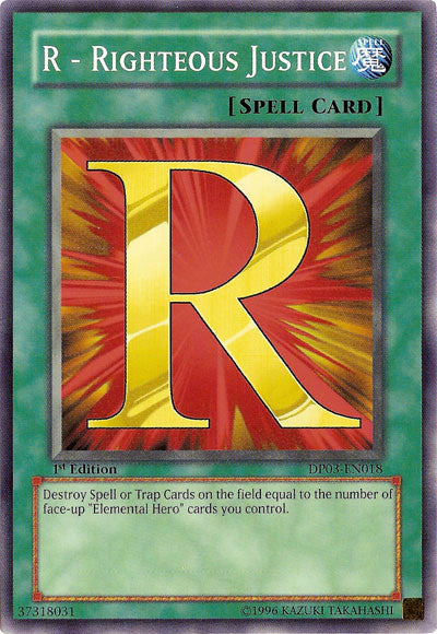 R - Righteous Justice [DP03-EN018] Common Yu-Gi-Oh!