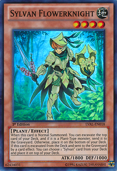 Sylvan Flowerknight [LVAL-EN018] Super Rare Yu-Gi-Oh!