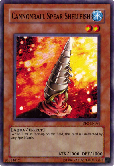 Cannonball Spear Shellfish [DR2-EN086] Common Yu-Gi-Oh!