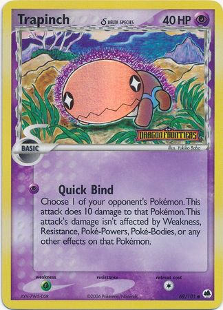 Trapinch (69/101) (Delta Species) (Stamped) [EX: Dragon Frontiers] Pokémon