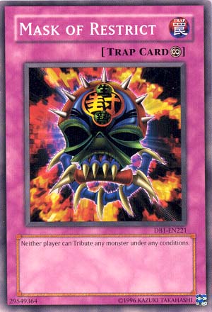 Mask of Restrict [DB1-EN221] Common Yu-Gi-Oh!