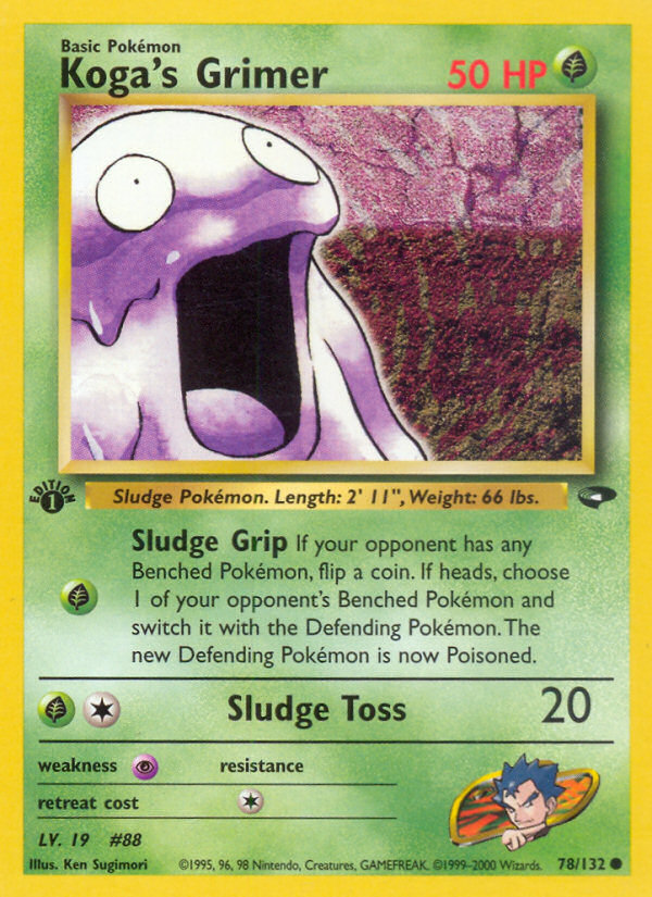 Koga's Grimer (78/132) [Gym Challenge 1st Edition] Pokémon