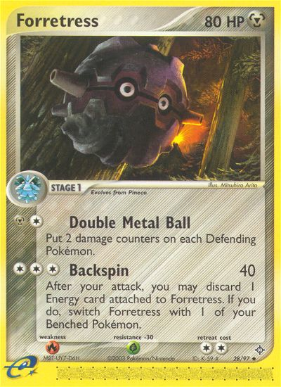 Forretress (28/97) [EX: Dragon] Pokémon