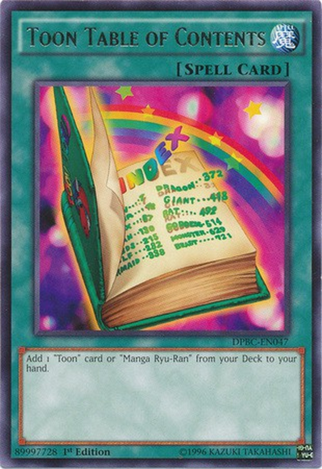 Toon Table of Contents [DPBC-EN047] Rare Yu-Gi-Oh!